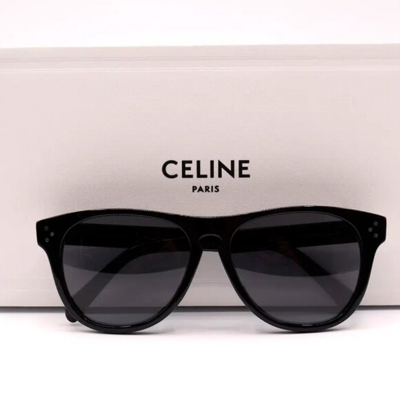 NEW CELINE PARIS CL40102F 01A BLACK AUTHENTIC SUNGLASSES - Picture 5 of 7